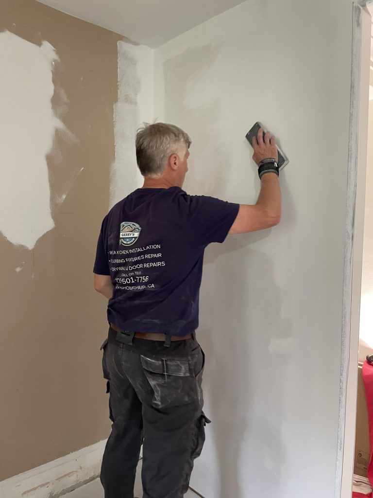 Gerry's Home Repair professional drywall patching and wall finishing in Guelph Ontario.